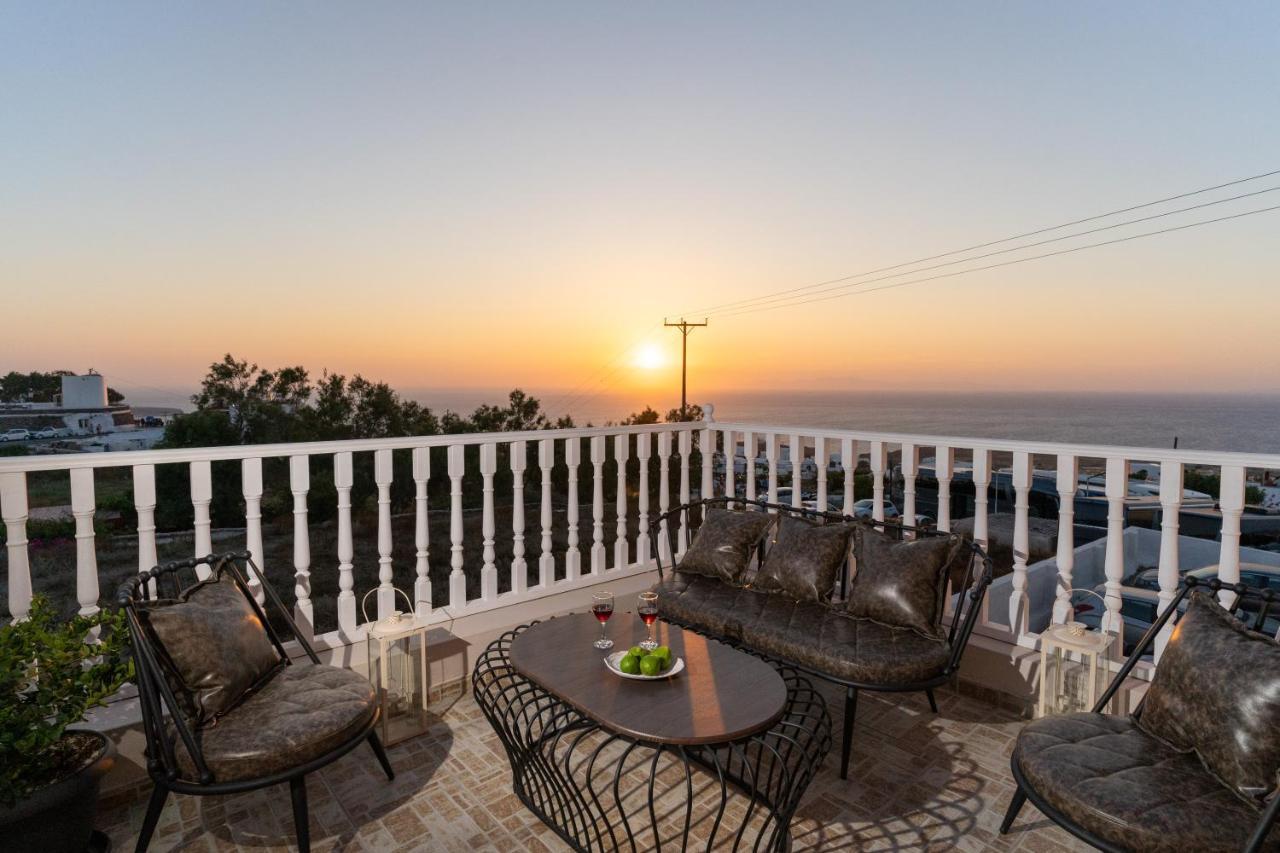 Amarie House With Sea View & Sunset View Villa Oía Exteriör bild